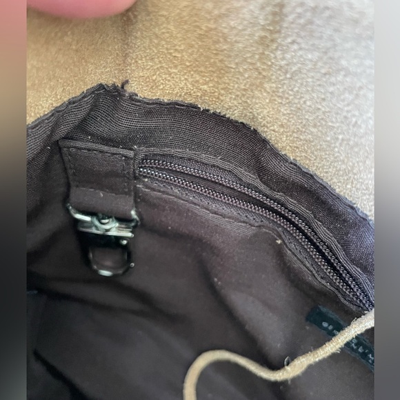 NWT The Limited Tan Fringe Suede purse. - Picture 5 of 6